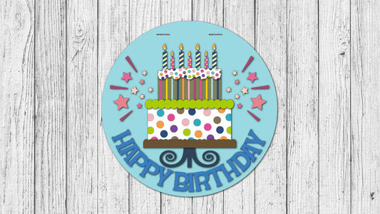 Happy Birthday Door Hanger