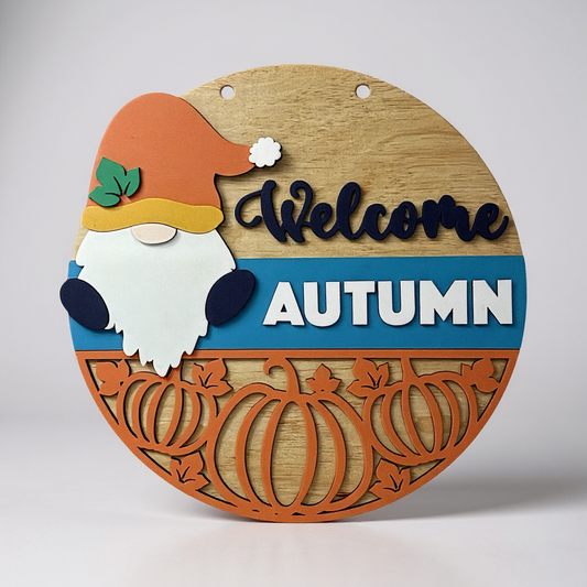 Welcome Fall Gnome Pumpkins