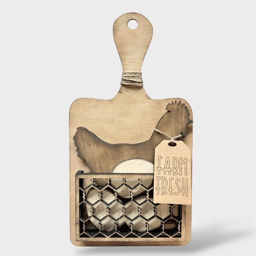 Cutting Board with Insert handmade laser wood decor 96 and Birch