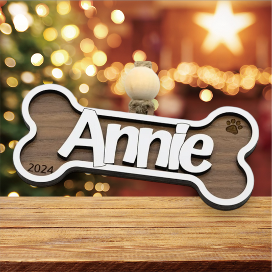 Personalized Dog Bone Ornament