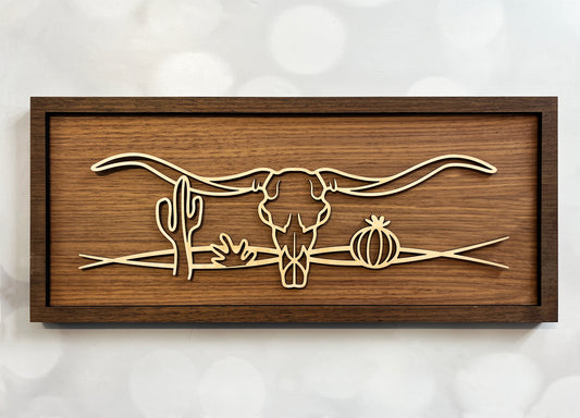 Longhorn Line Art