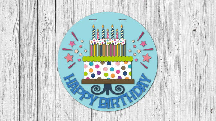 Happy Birthday Door Hanger