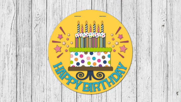 Happy Birthday Door Hanger