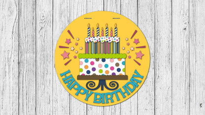 Happy Birthday Door Hanger