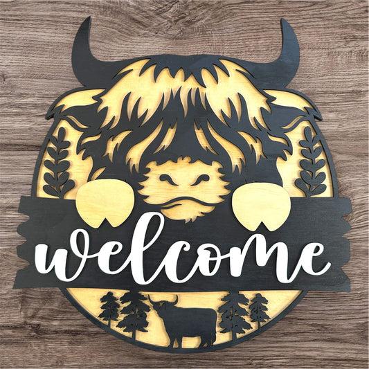 Highland Cow Welcome