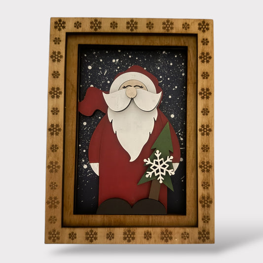 Santa Portrait Shelf Sitter
