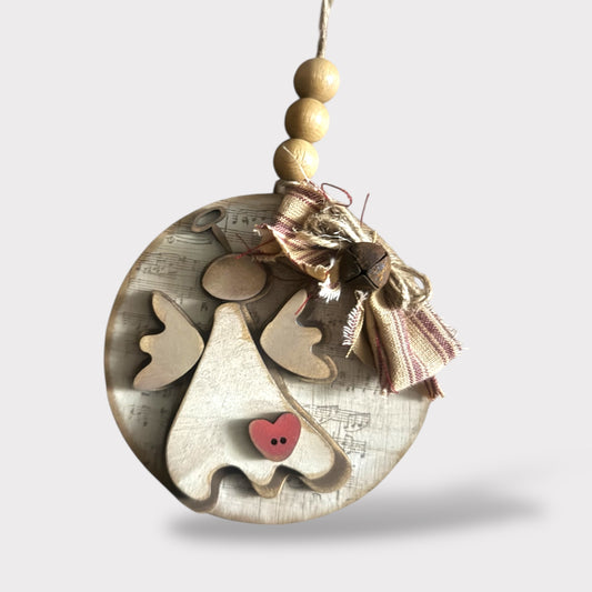 Rustic Angel Ornament