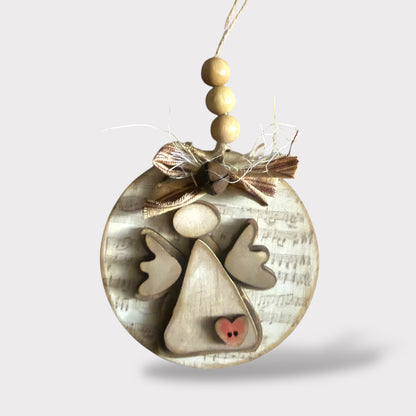 Rustic Angel Ornament