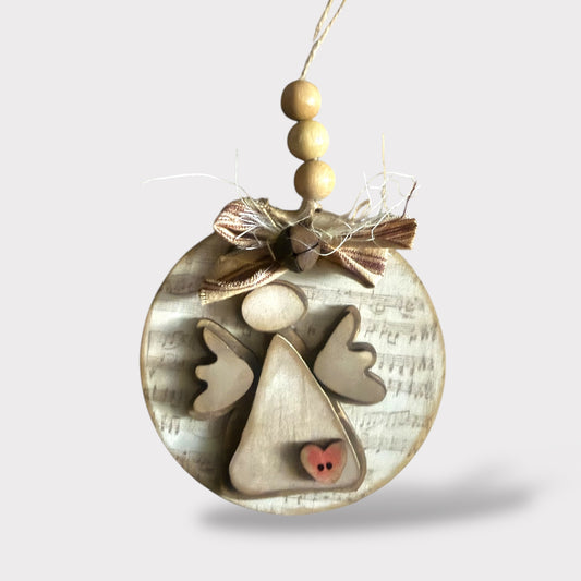 Rustic Angel Ornament