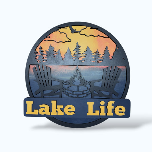 Lake Life Chairs handmade laser wood decor 96 and Birch