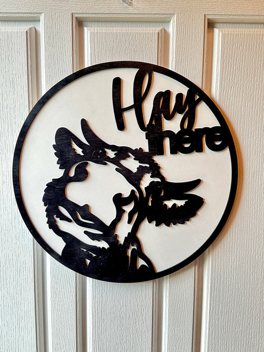 Hay There Door Hanger